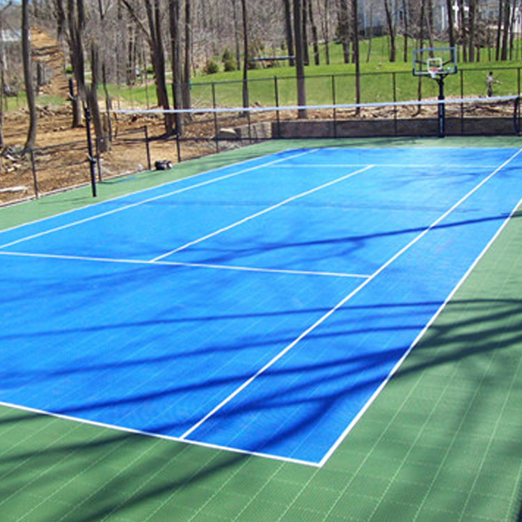 Pp Plastic Waterproof Interlocking Portable Tennis Volleyball Basketball Badminton Court Flooring Plastic Sports Floor Tiles 