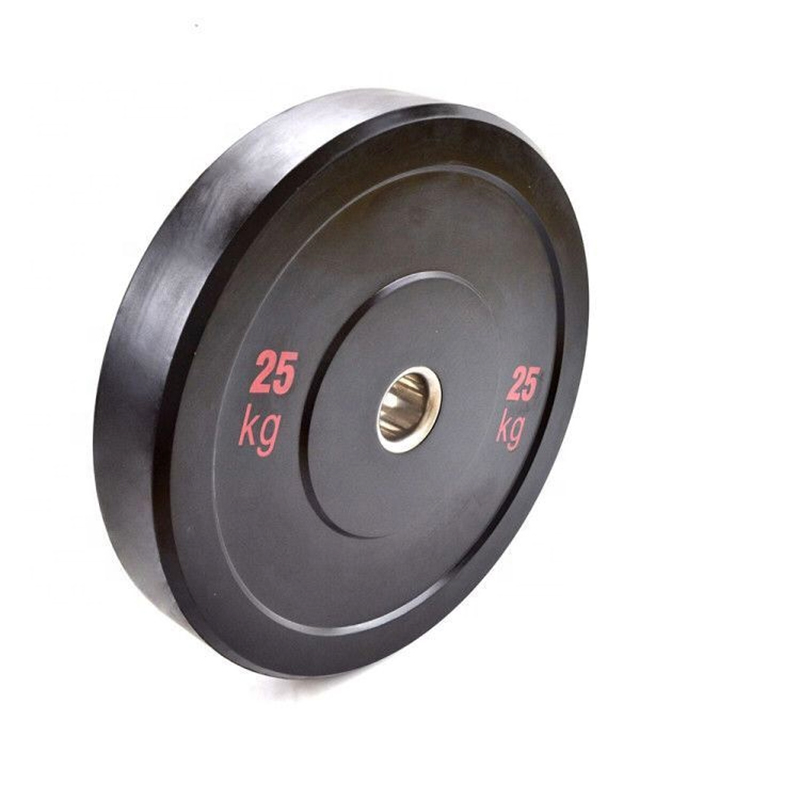 Black Bump Plates For Weight Lifting Rubber Bumper